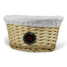 Owalny koszyk wiklinowy Koszoplotka 730S z wyściółką 30×20×15