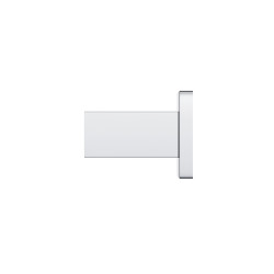 Uchwyt prysznicowy Corsan CMU188, prostokątny | chrom/czarny