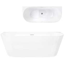 Wanna przyścienna Corsan MONO V029 z przelewem szczelinowym
