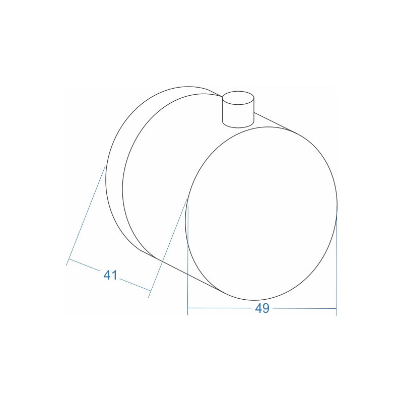 Pokrętło termostatu Corsan P004 – 49 mm, okrągłe
