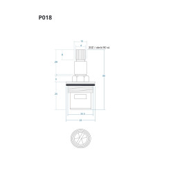 Głowica ON/OFF P018 60 mm | do S-002 Snake | Corsan
