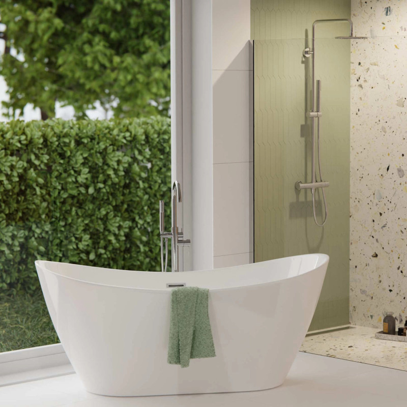 Akrylowa wanna wolnostojąca NAUTI 160cm i 170cm | Corsan.pl