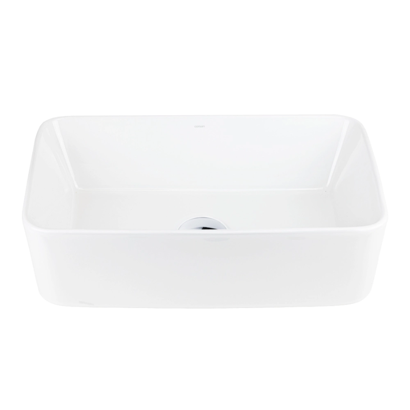 Umywalka nablatowa ANGO z korkiem klik-klak | Corsan