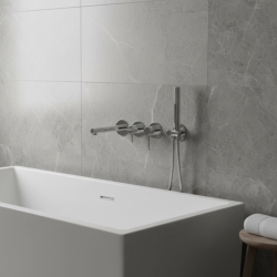Bateria wannowa ścienna LUGO CMB7554 – zestaw natryskowy
