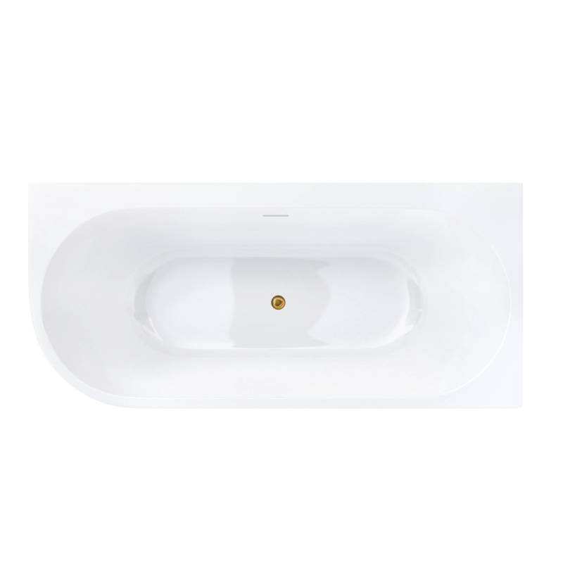 Wanna INTERO V240 Prawa | 150-170 cm | Przelew szczelinowy