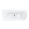 Wanna narożna INTERO V240 przelew szczelinowy, 150 -170 cm
