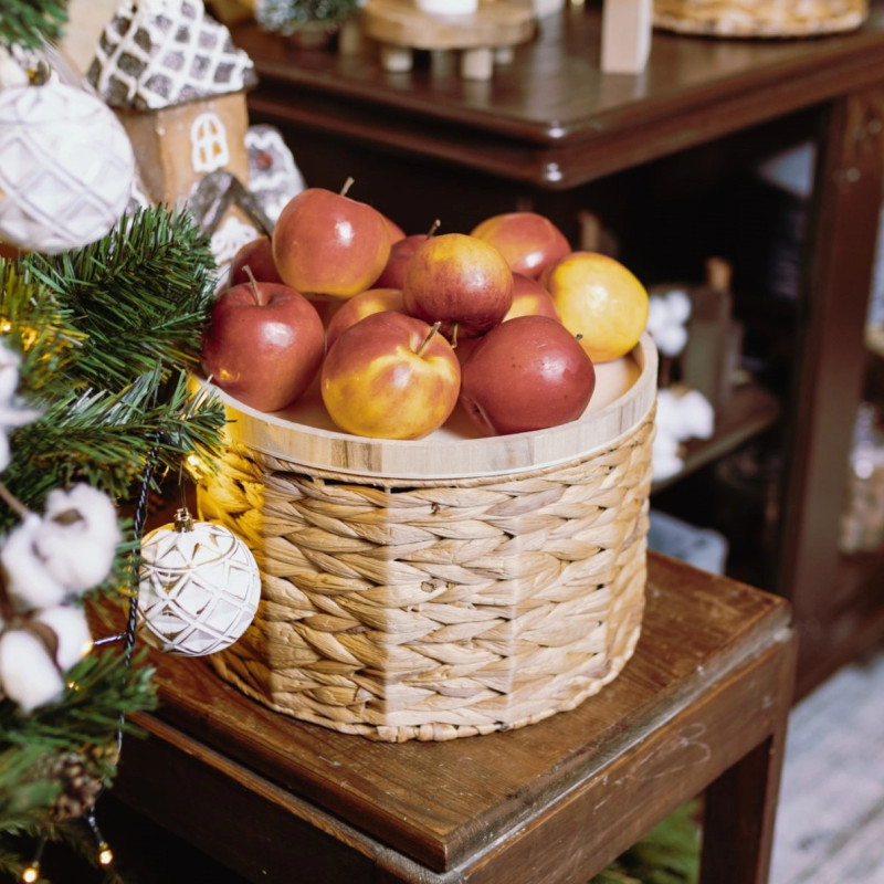 Koszyk z tacą z hiacyntu wodnego 516 | 3 rozmiary | Koszoplotka