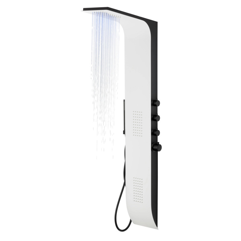 Sprchový panel DUO LED, hliníkový