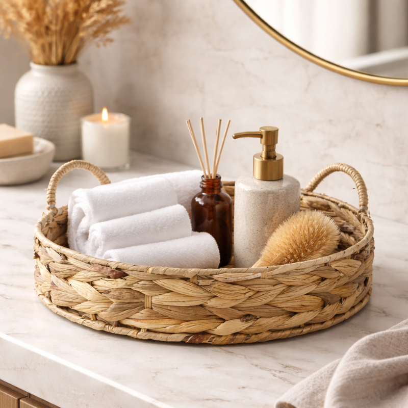 "<p>The AROLA 416 tray is synonymous with natural, hand-woven elegance that is as striking as it is practical. Made of natural w