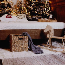 Skládací koš z vodního hyacintu 513 33×33×33 cm – Koszoplotka