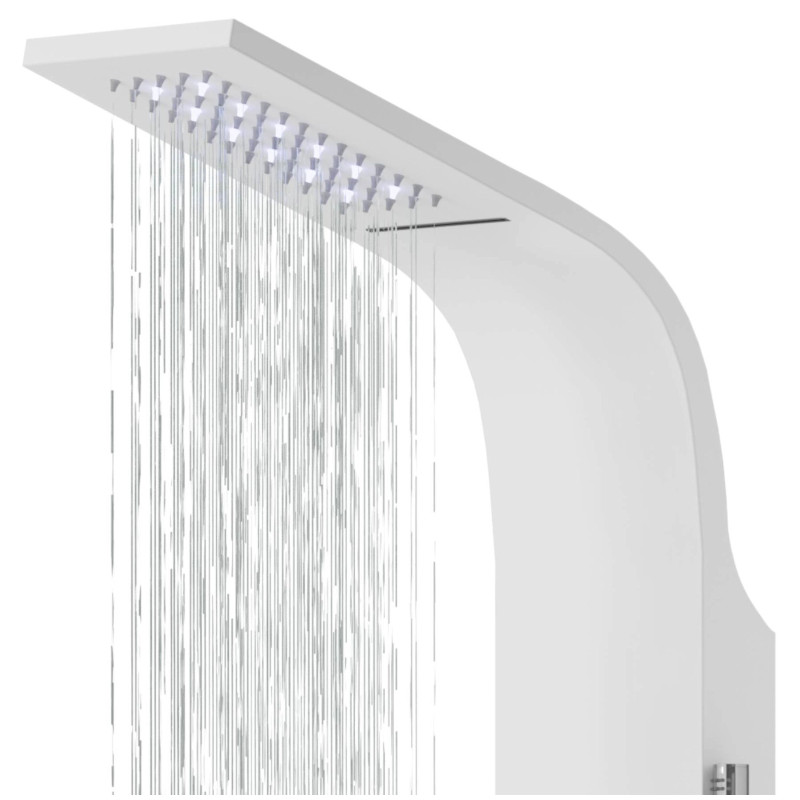 Duschpaneel KASKADA LED, Aluminium