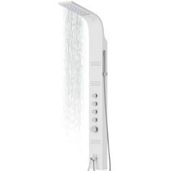 Duschpaneel KASKADA LED, Aluminium