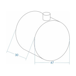 Rundes Mischventil‑Bedienrad – Corsan P035