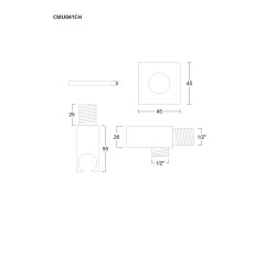 Handbrause‑Halter CMU041