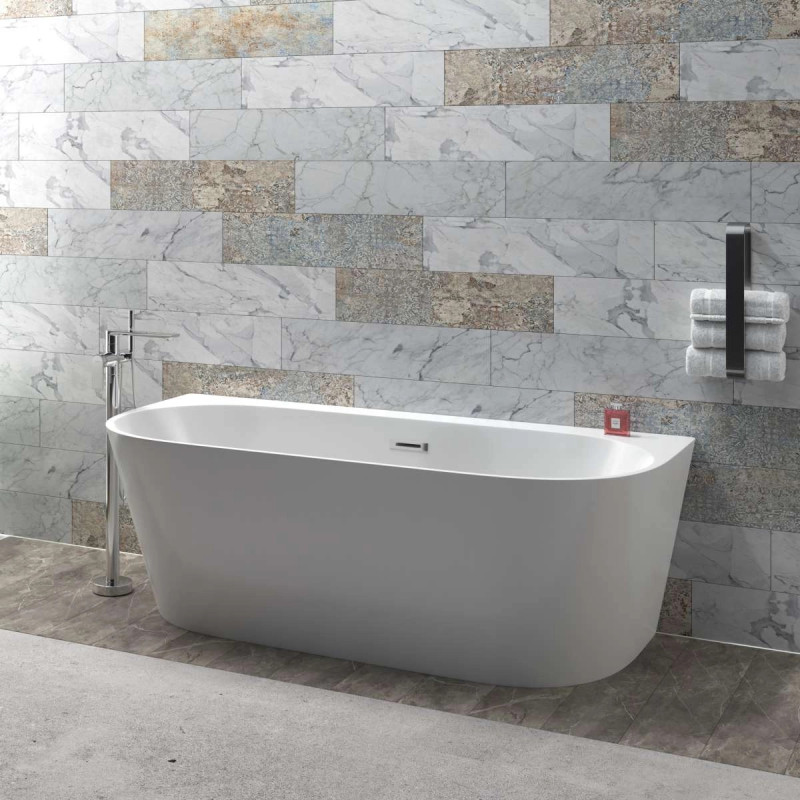 Wandbadewanne MONO E030 mit breitem Rand