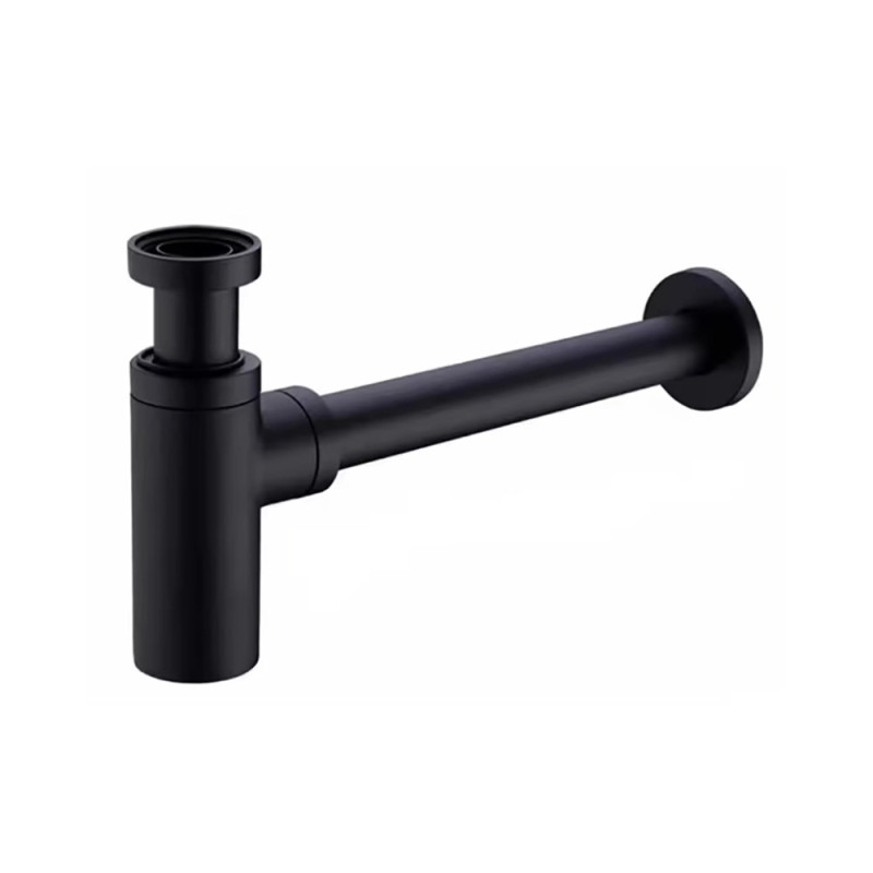 Flaschensiphon MU04BL für Waschbecken, schwarz