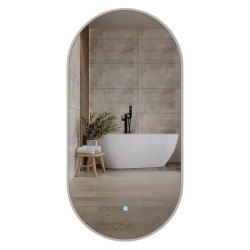 LED‑Spiegel OVO 50×100 cm, oval