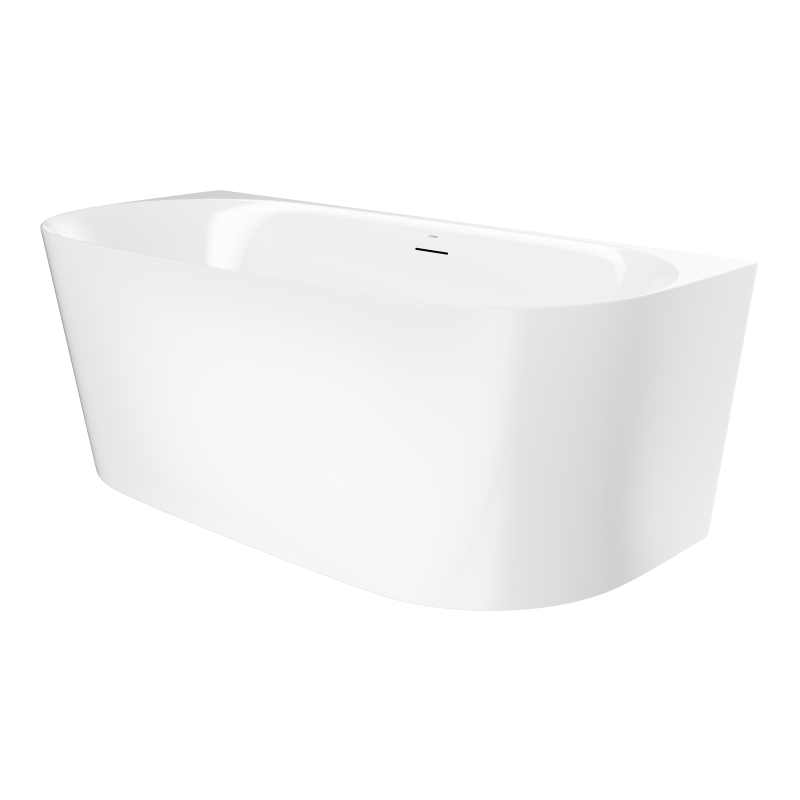 Wandbadewanne MONO V029 SLIM mit Schlitzüberlauf