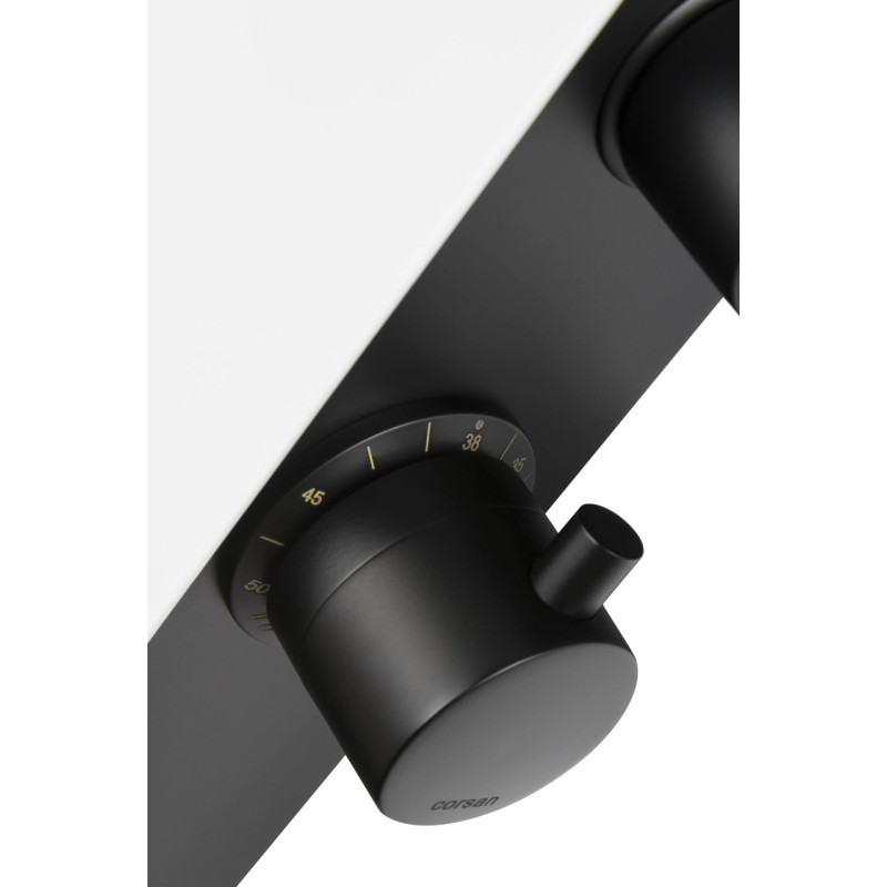 Duschpaneel DUO LED, Aluminium