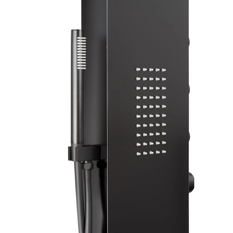 Duschpaneel DUO LED, Aluminium