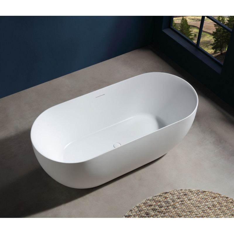Freistehende Badewanne OLVENA V041 Slim