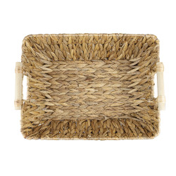 Korb aus Wasserhyazinthe mit Holzgriff RUKO 412A 44×34×15 – Koszoplotka