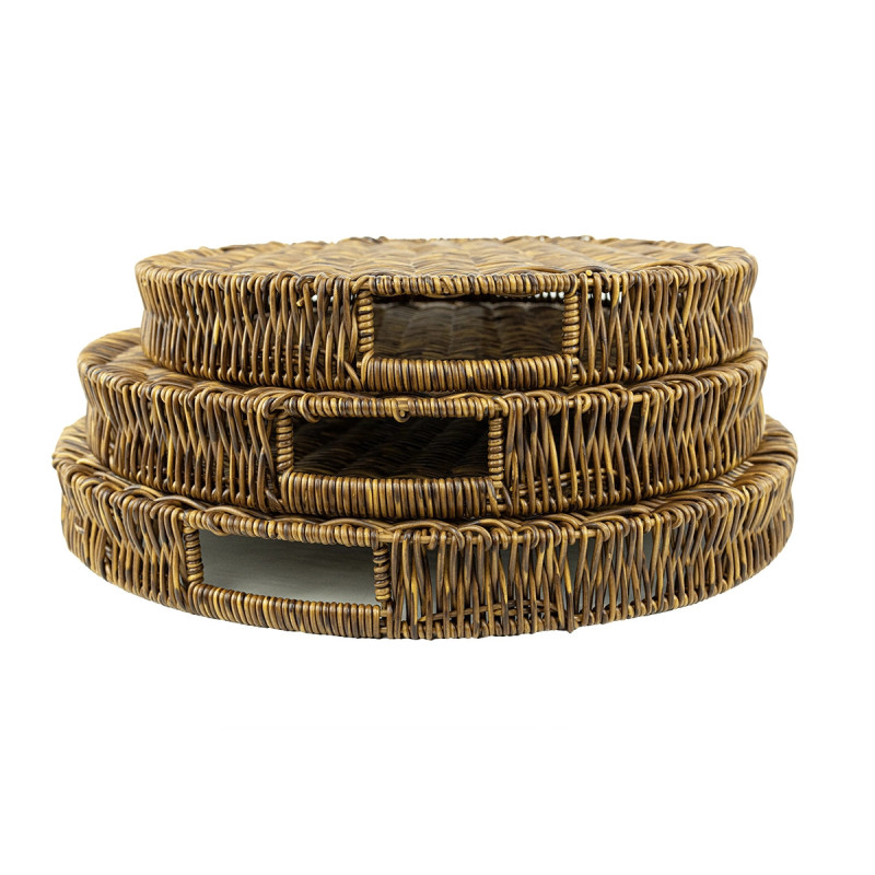 Tablett aus Polyrattan mit Griff 021 – Koszoplotka