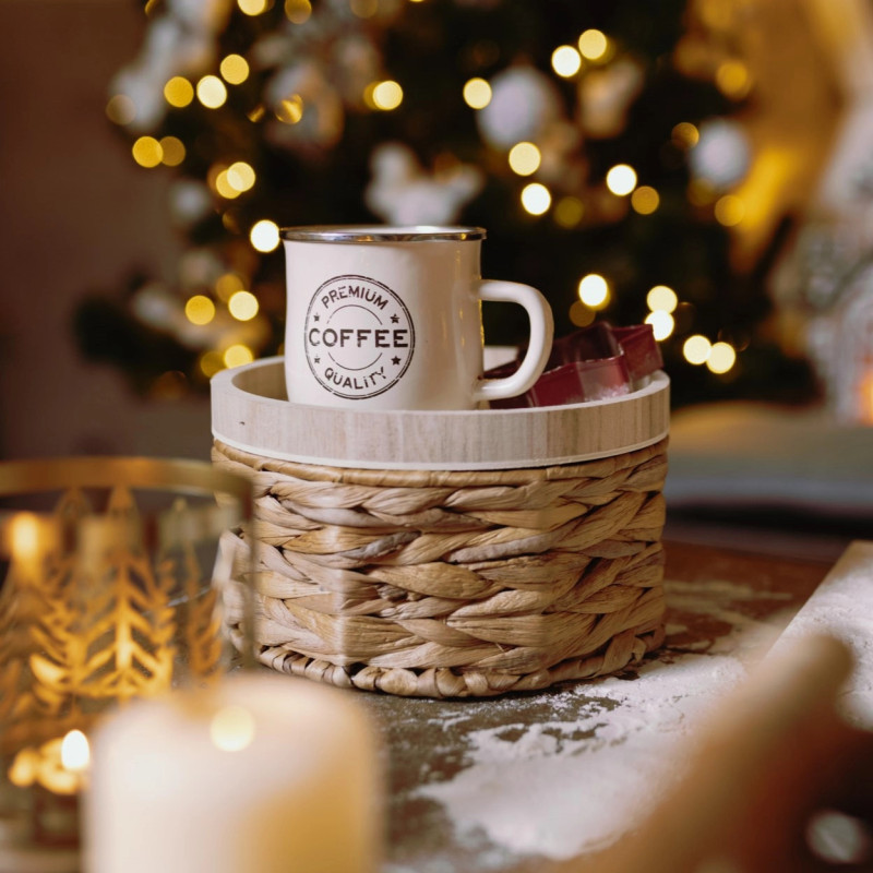 Körbchen mit Tablett aus Wasserhyazinthe 516 – Koszoplotka