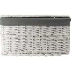 Weidentruhe mit Stoffeinsatz 113L 66×40×40 cm – Koszoplotka