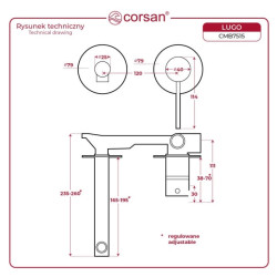 LUGO CMB7515 Concealed Basin Mixer Tap