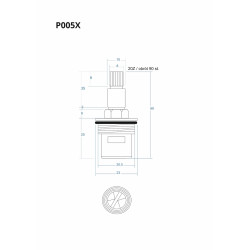 P005X ON/OFF Function Cartridge 68 mm