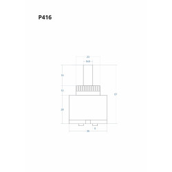 P416 Mixer Cartridge 57 mm