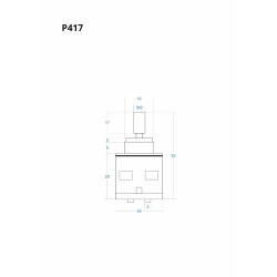 P417 Mixer Cartridge 52 mm
