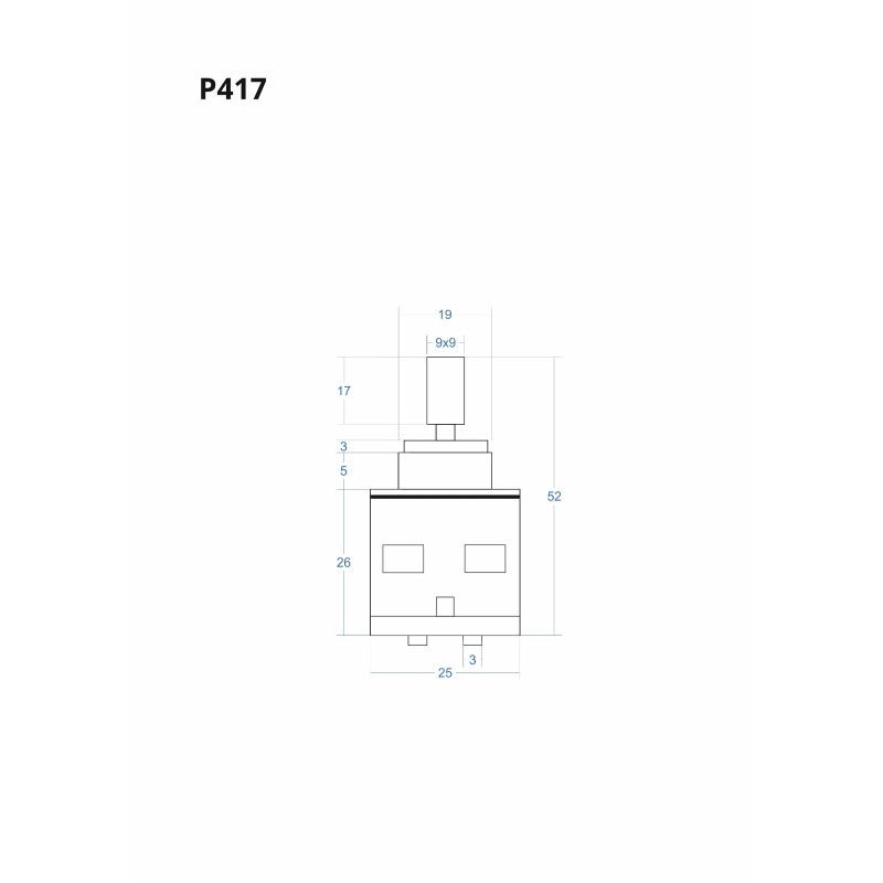 P417 Mixer Cartridge 52 mm