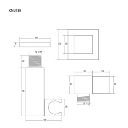 CMU189 Hand Shower Holder with Connection