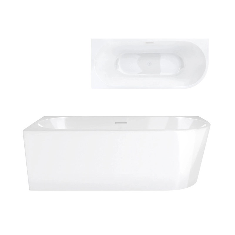 INTERO V230 Left Corner Bathtub with Slot Overflow