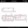 INTERO V230 Left Corner Bathtub with Slot Overflow