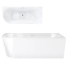INTERO V230 Right Corner Bathtub with Slot Overflow