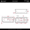 INTERO V230 Right Corner Bathtub with Slot Overflow