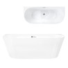 MONO E029 Back‑to‑Wall Bathtub