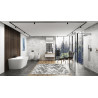 MONO E030 Back‑to‑Wall Bathtub with Wide Rim