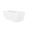 MONO E030 Back‑to‑Wall Bathtub with Wide Rim