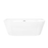 MONO E030 Back‑to‑Wall Bathtub with Wide Rim