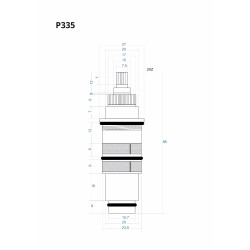 P335 Thermostatic Cartridge 86 mm