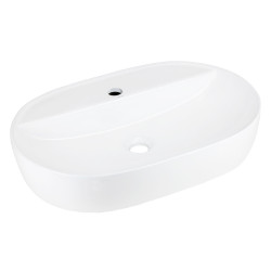 OLVENA UC5658 Countertop Basin with Tap Hole 60×40×12 cm