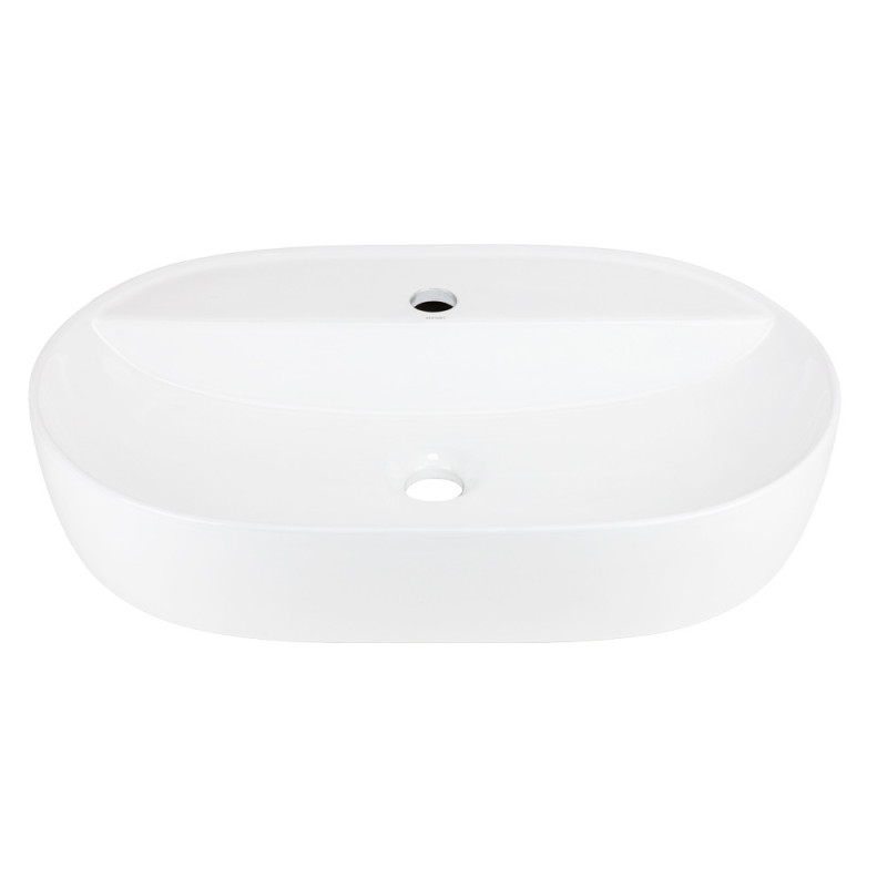 OLVENA UC5658 Countertop Basin with Tap Hole 60×40×12 cm