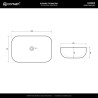 MONO UC5603 Countertop Rectangular Basin 46×32×14 cm