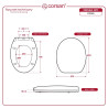 DS16S Soft‑Close Toilet Seat, Universal