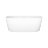 MONO V029 SLIM Back‑to‑Wall Bathtub with Slot Overflow