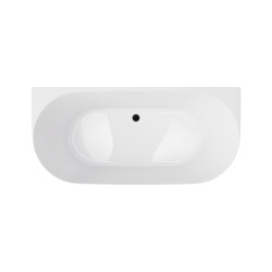 MONO V029 SLIM Back‑to‑Wall Bathtub with Slot Overflow